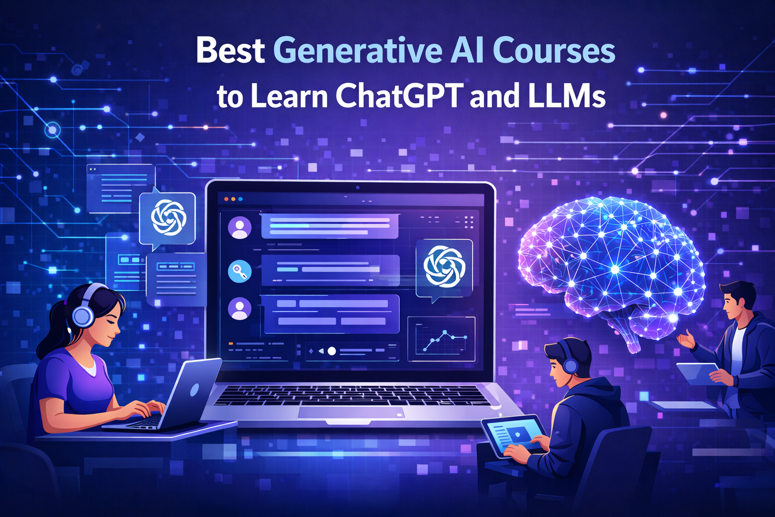 best generative ai courses chatgpt and llm training